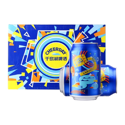 千島湖淡爽黃啤啤酒330ml×24罐