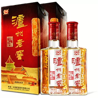 88VIP:瀘州老窖 六年窖頭曲 52﹪vol 濃香型白酒500ml*2瓶
