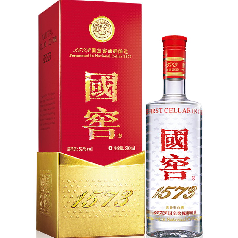 瀘州老窖 國(guó)窖1573 52° 濃香型 500ml 1瓶