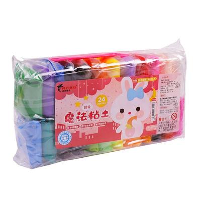 手工黏土玩具套裝 水晶彩泥 12色+工具3件套