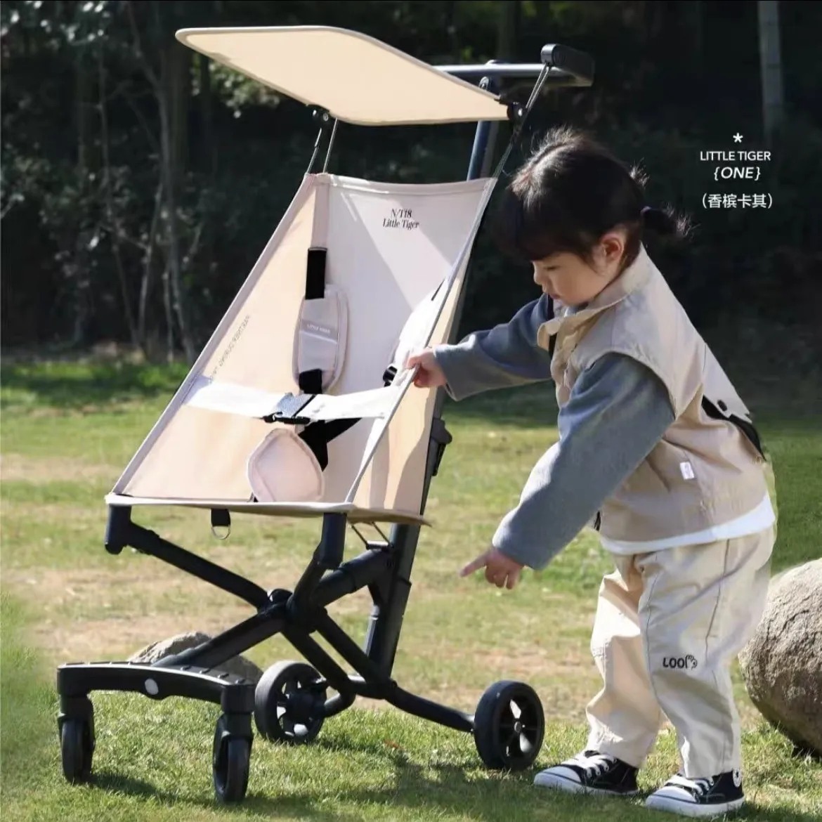 小虎子 T18遛娃神器兒童手推車(chē)輕便折疊嬰兒寶寶口袋旅行傘車(chē)登機(jī)5