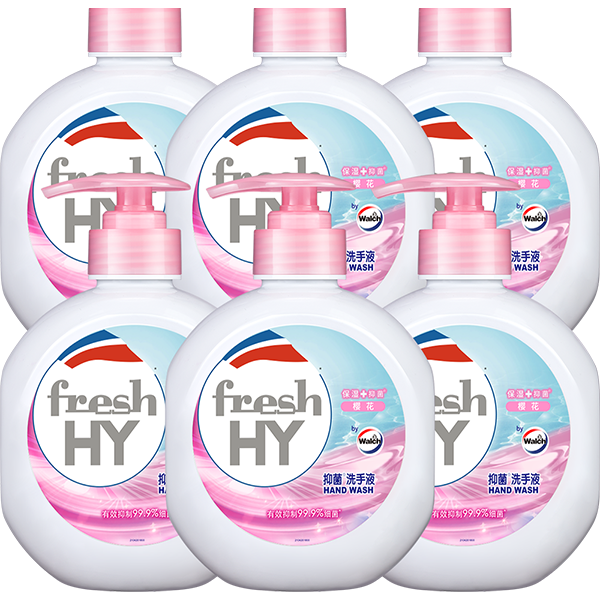 PLUS會員：威露士 清新可抑菌洗手液櫻花 525ml*6大瓶