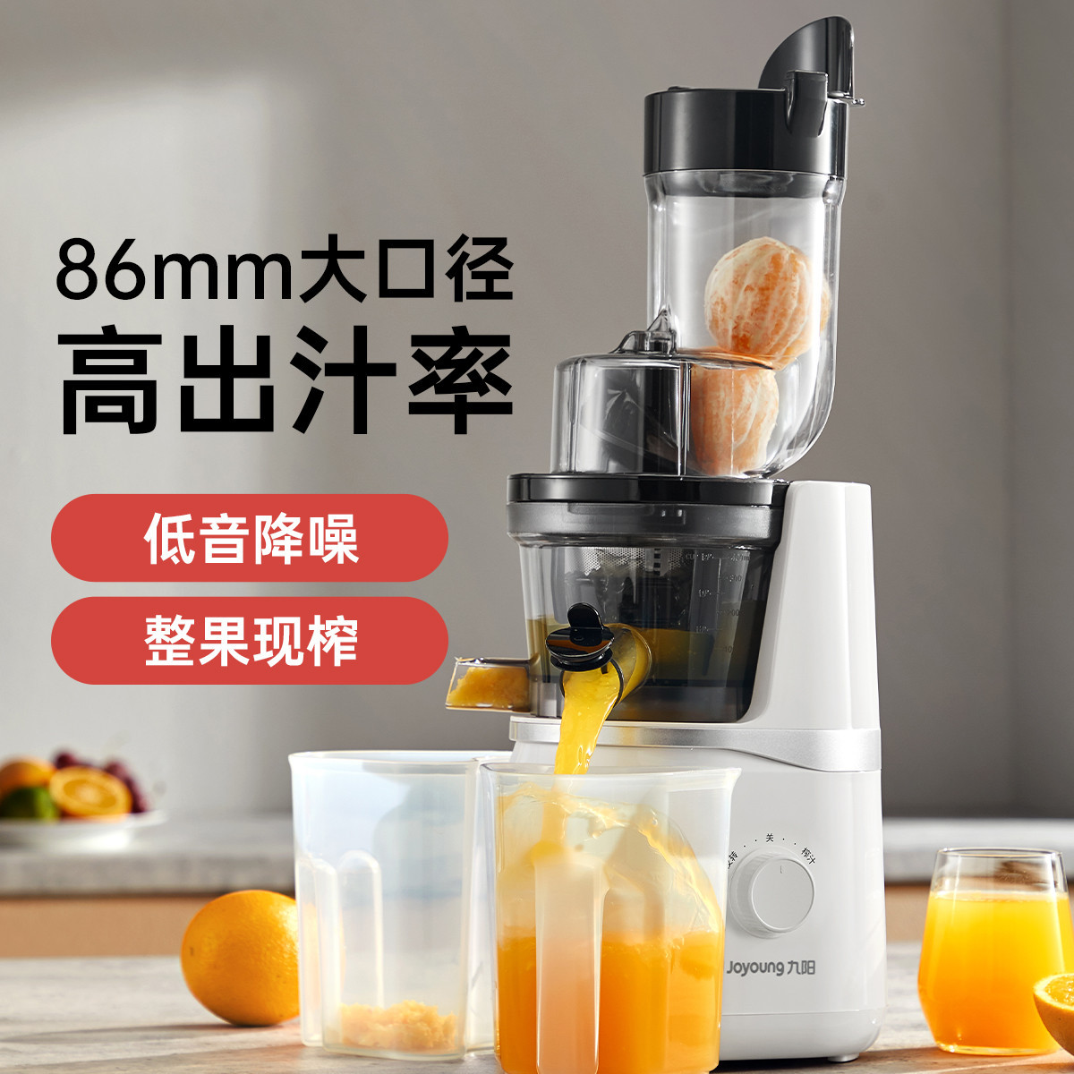 九陽 原汁機多功能家用榨汁機果汁果蔬機渣汁分離炸汁機原汁機V18A
