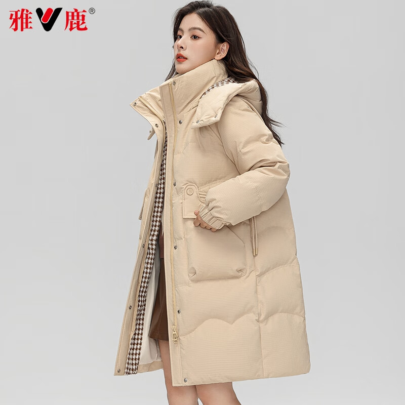 京東PLUS：YALU 雅鹿 中長款羽絨服 YA801Z0467T