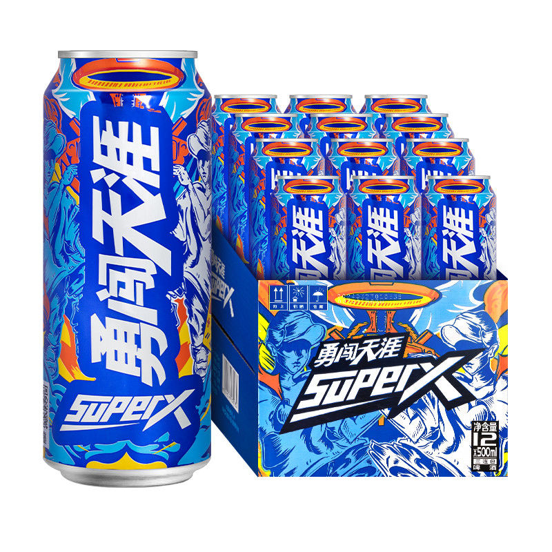 雪花 勇闖天涯 SuperX 啤酒500ml*12罐