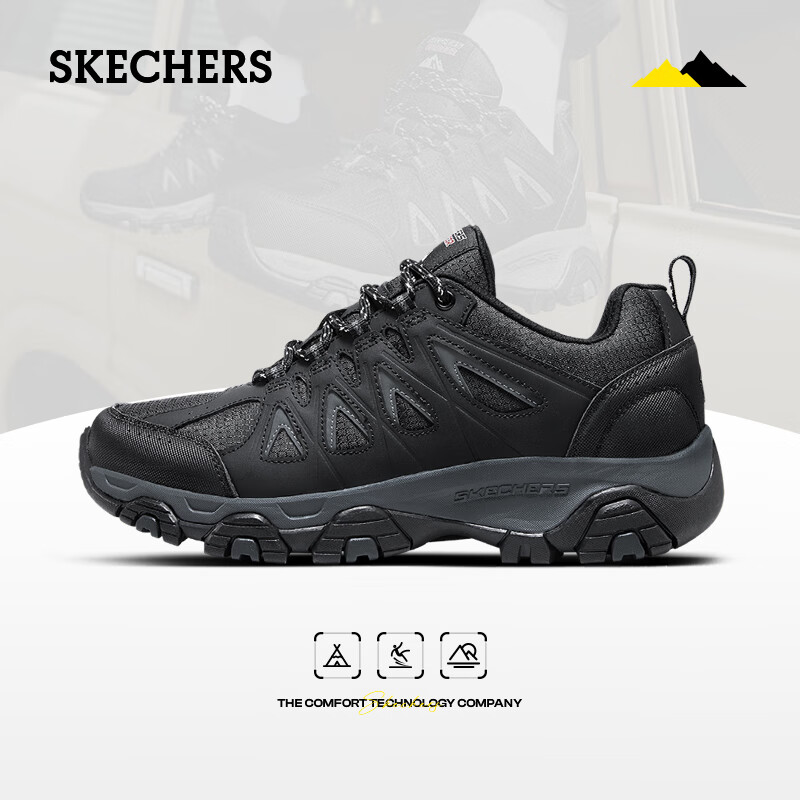 限移動端、京東百億補貼、PLUS會員：SKECHERS 斯凱奇 男士戶外徒步鞋 51844C