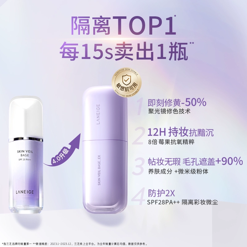 湊單25元蘭芝 雪紗隔離10ml*3支