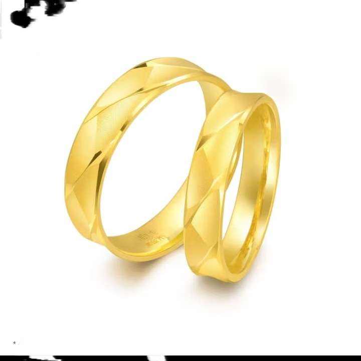 20 點周生生新年禮物黃金戒指足金精工款情侶對戒 男款女款 78206R 計價 18圈5.25克
