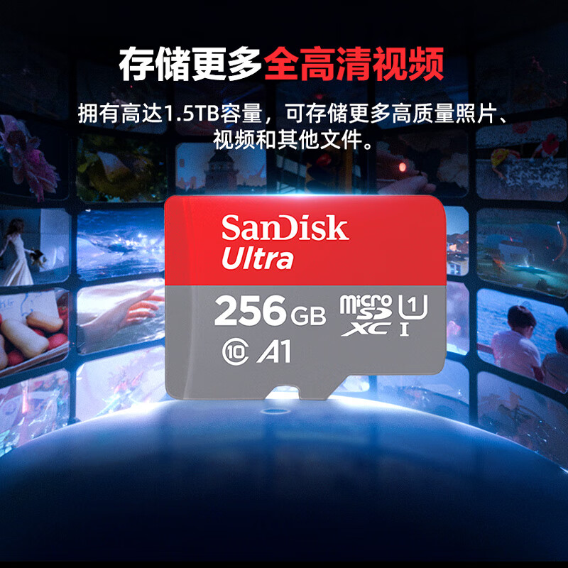 SanDisk 256GB TF（MicroSD）內存卡 A1 U1 C10