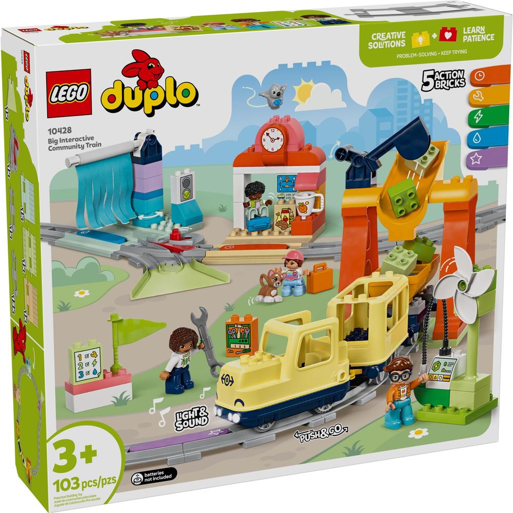 樂高 LEGO Duplo得寶系列 10428 大型智能環(huán)線火車