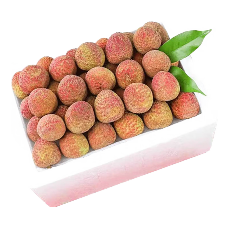 櫻鮮荔枝 廣東妃子笑荔枝 JD順豐多地次日達 5斤裝單粒18-22g 凈重4.5斤