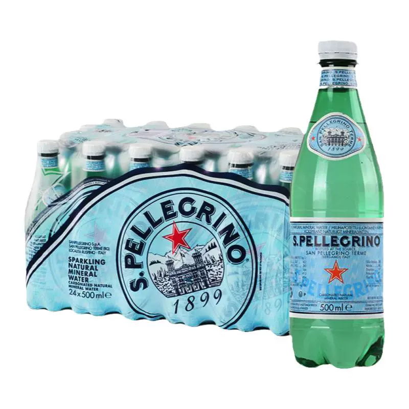 圣培露 天然礦泉水氣泡水500ml*24瓶