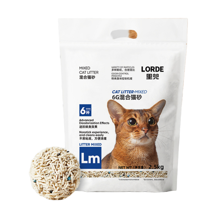 LORDE 里兜 經典混合貓砂2.5kg*6包