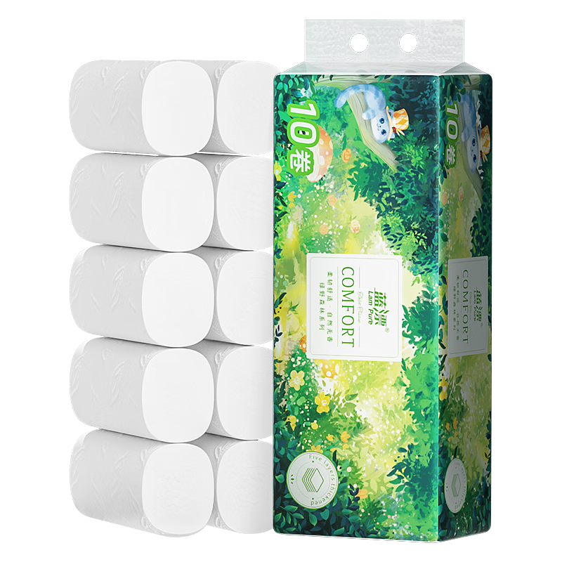 藍漂無芯卷紙5層80克*20卷