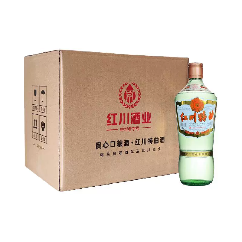 紅川 特曲 50%vol 濃香型白酒 500mlx6瓶