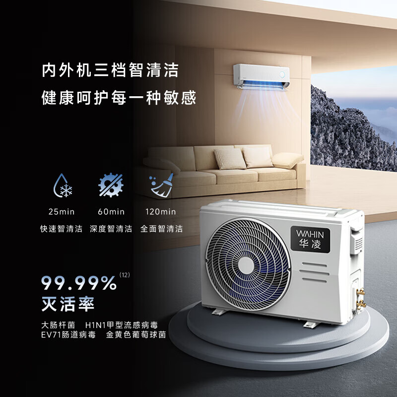 華凌 神機(jī)二代Pro系列 KFR-35GW/N8HE1ⅡPro 新一級(jí)能效 壁掛式空調(diào) 1.5匹
