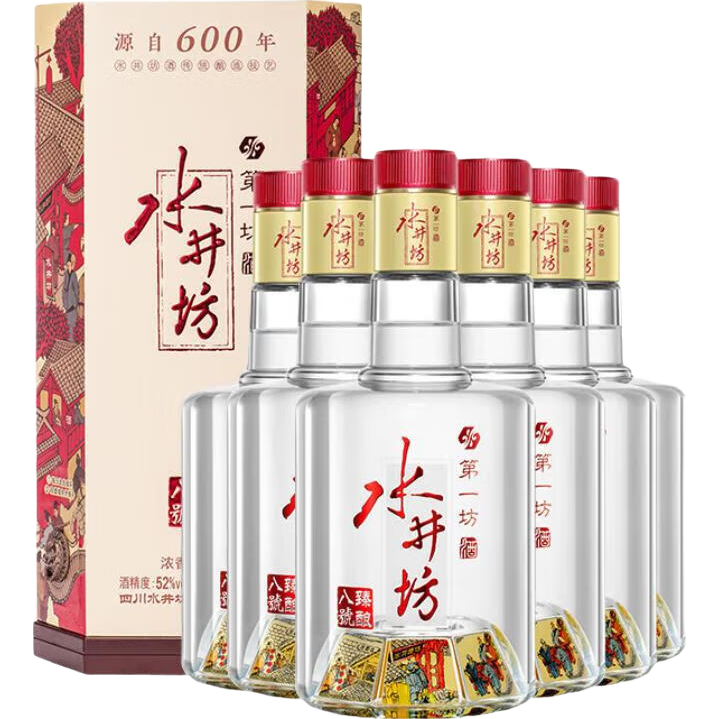水井坊 臻釀八號 52度、520ml、6瓶