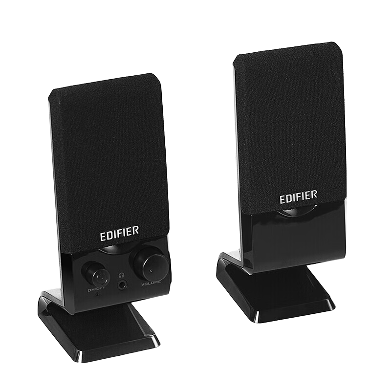 漫步者（EDIFIER）R10U 2.0聲道電腦音響音箱 臺式機筆記本桌面音響 黑色