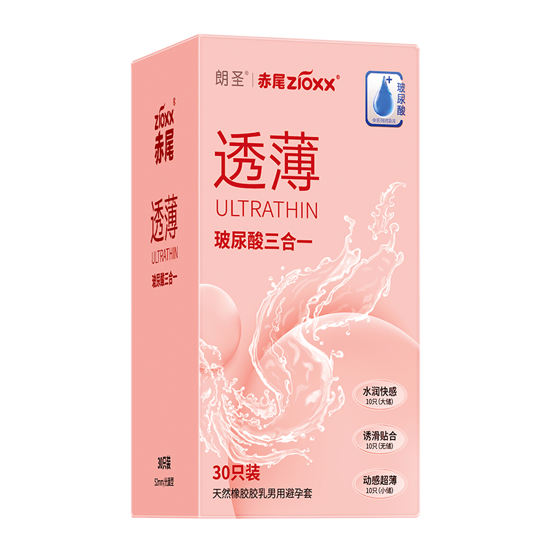 88VIP會員：赤尾 zioxx 玻尿酸安全套三合一組合 30只
