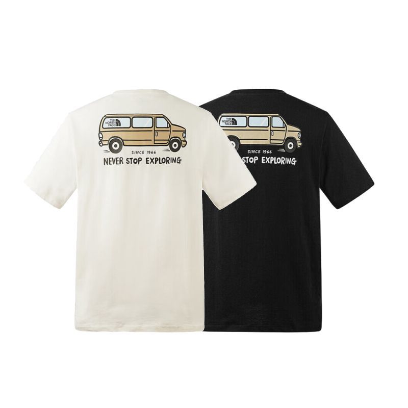 THE NORTH FACE 北面 TheNorthFaceSS24北面款短袖戶外舒適透氣汽車印花