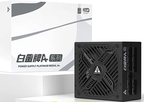 金河田 850W 白金電源 日系電容 /ATX3.0/原生PCIE5.0/支持4080顯卡