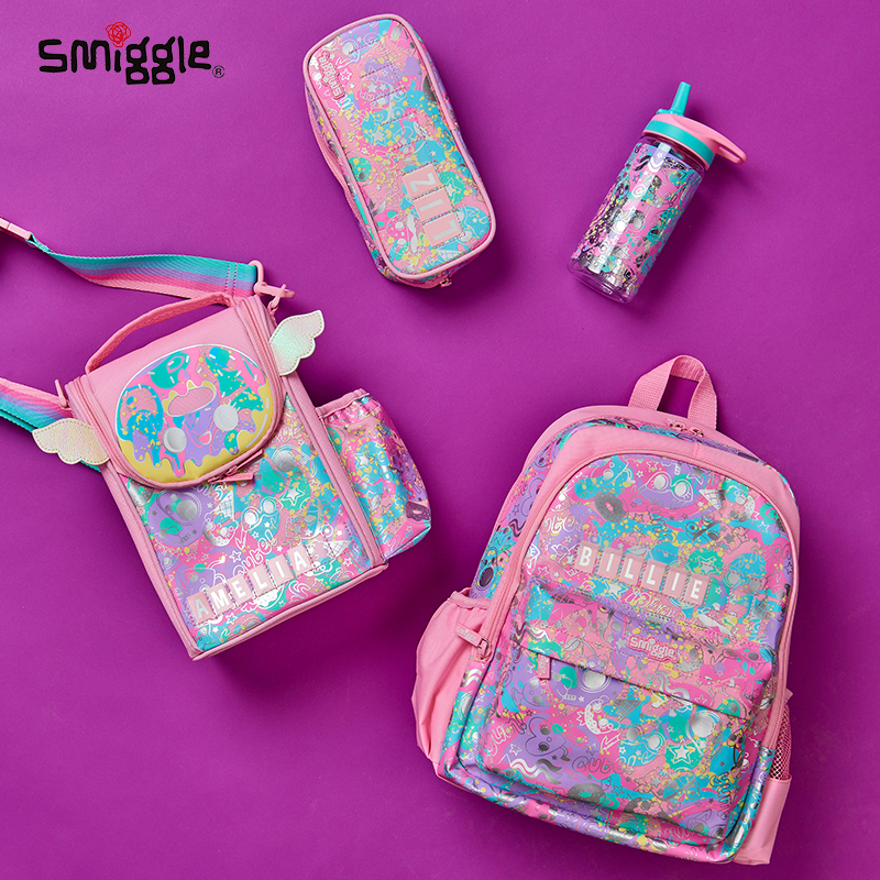 Smiggle 書包小學生男女童雙肩背包澳洲新品超輕減負大容量背包