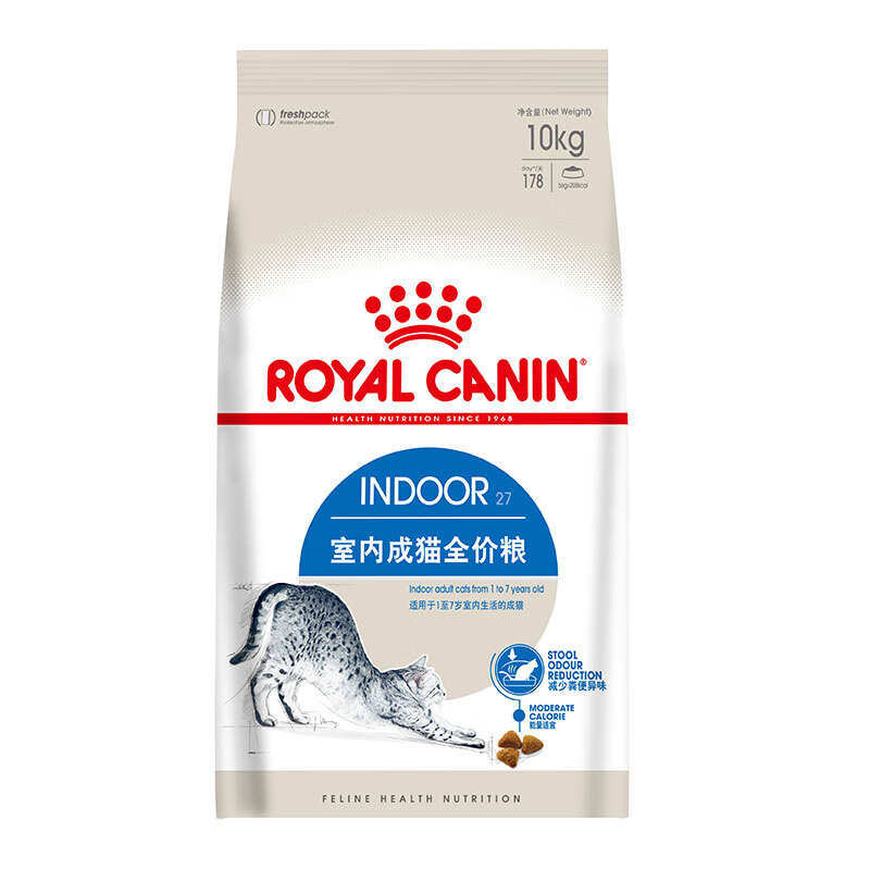 皇家 室內成貓糧 I27 通用糧 12月以上 10KG