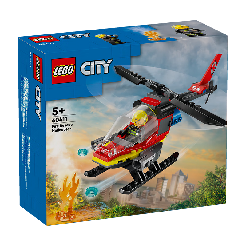 LEGO 樂高 城市系列 60411 消防直升機
