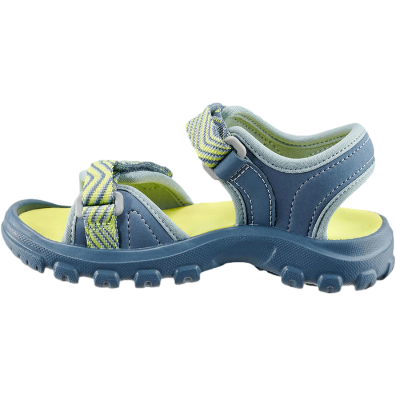 plus會員：迪卡儂（DECATHLON）兒童涼鞋男女沙灘鞋運動輕盈舒適登山?jīng)鲂揖G色