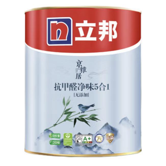 立邦 京雅居系列 抗甲醛凈味5合1面漆 白色 1L