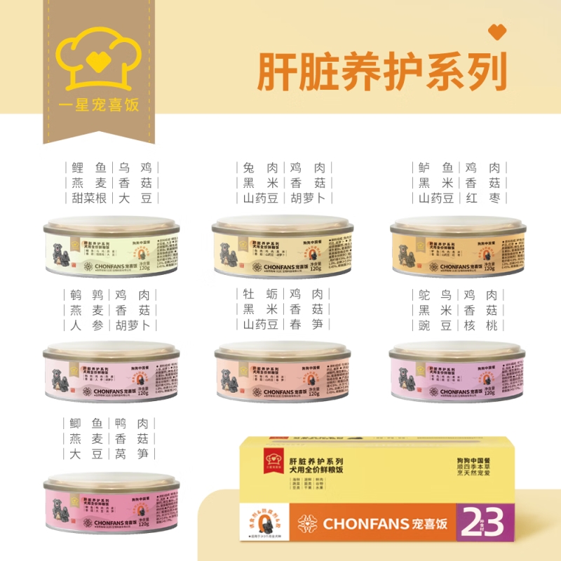 京東PLUS：寵喜飯 小型犬狗鮮糧飯 120g*7
