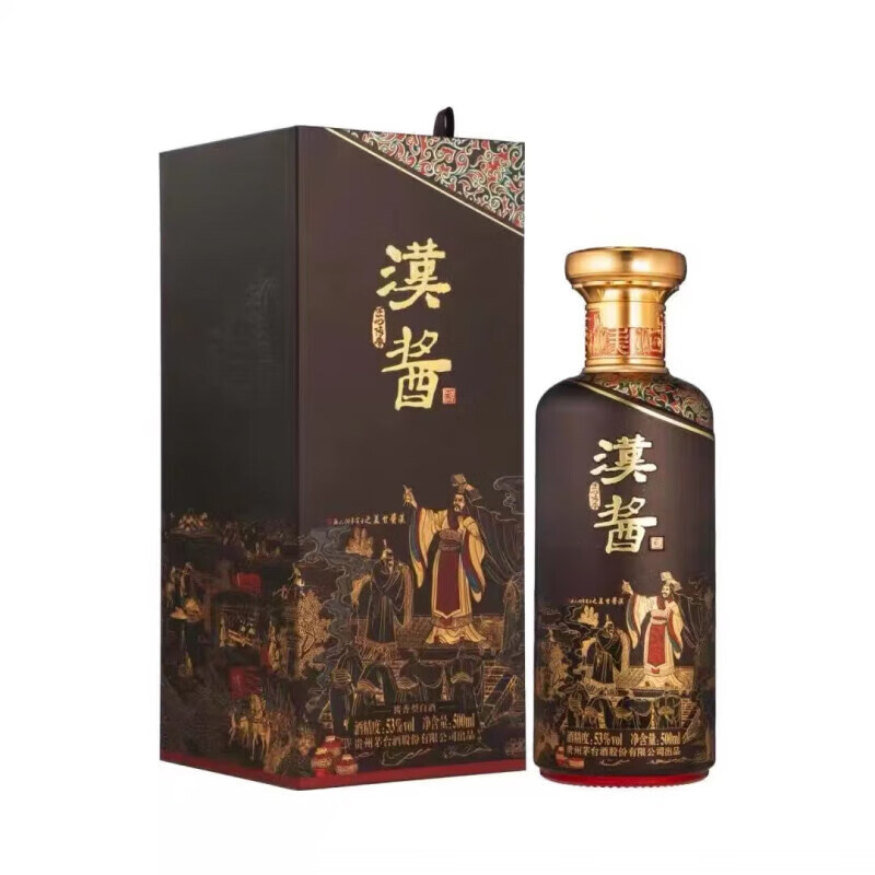 限移動端、京東百億補貼：茅臺 MOUTAI 漢醬匠心傳承 醬香型白酒 53度 500ml 單瓶裝