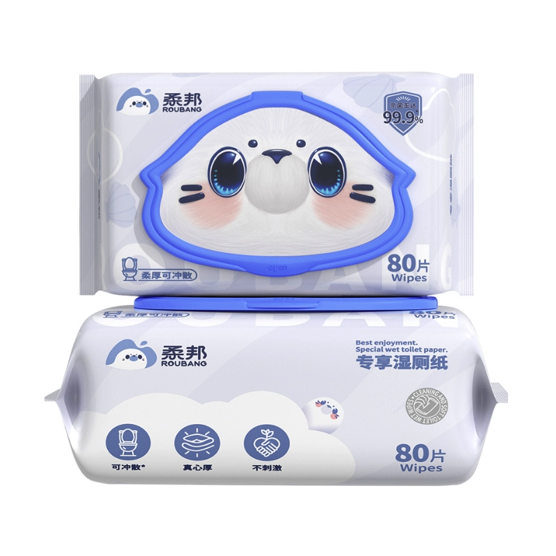 柔邦 濕廁紙家庭實惠裝80抽