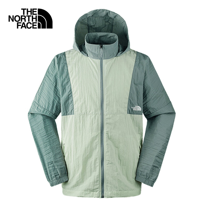 Plus會員:The North Face北面防風夾克男戶外防風防潑外套7WDM 綠色/KIH