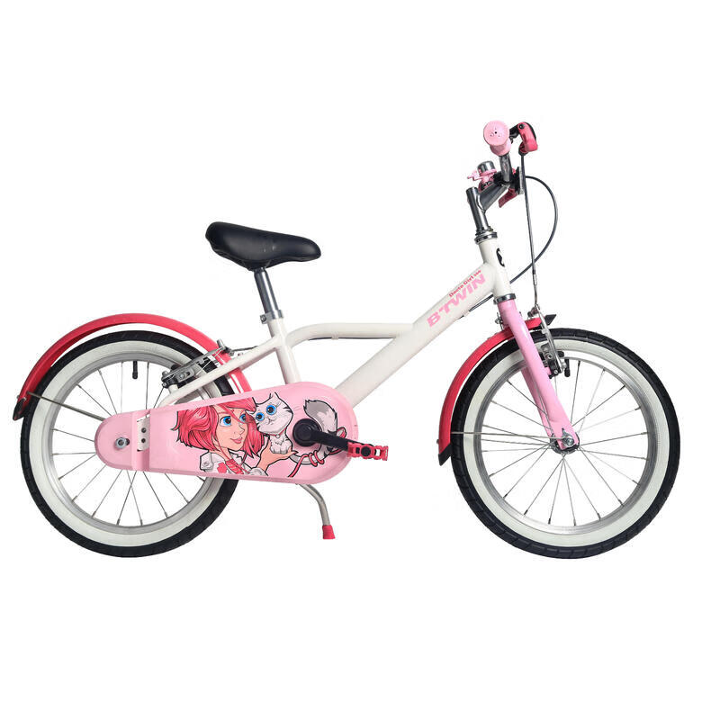 迪卡儂 DECATHLON BTWIN 500 DOCTOGIRL 兒童單速自行車 8388950 16寸 粉紅女孩