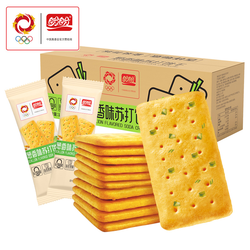 盼盼 蘇打餅干 蔥香味 1000g/箱約40枚