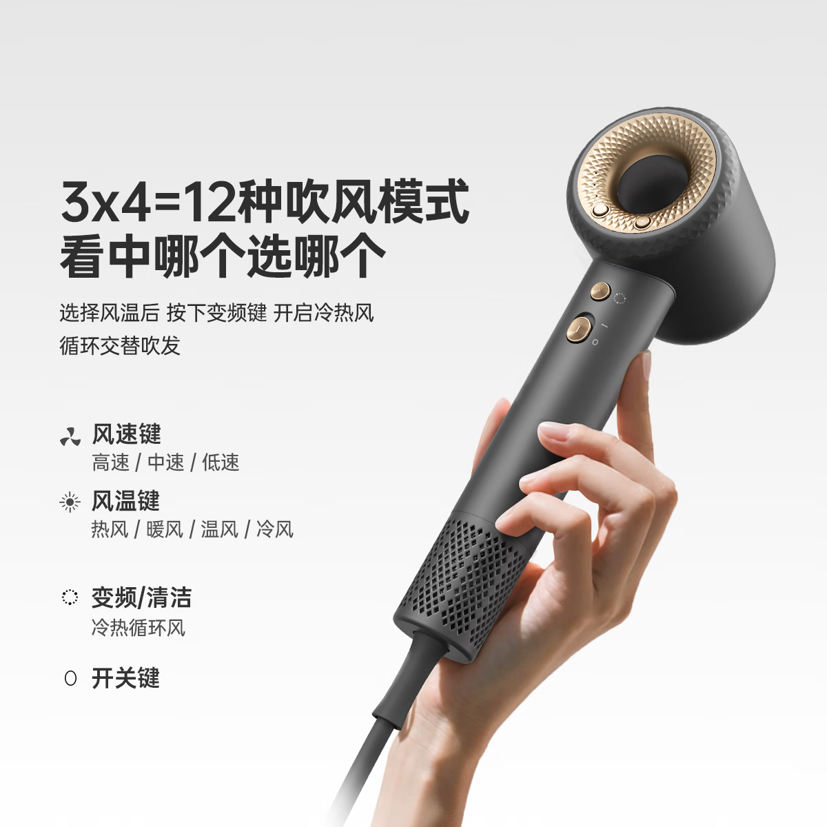 康夫 F9 電吹風 星灰
