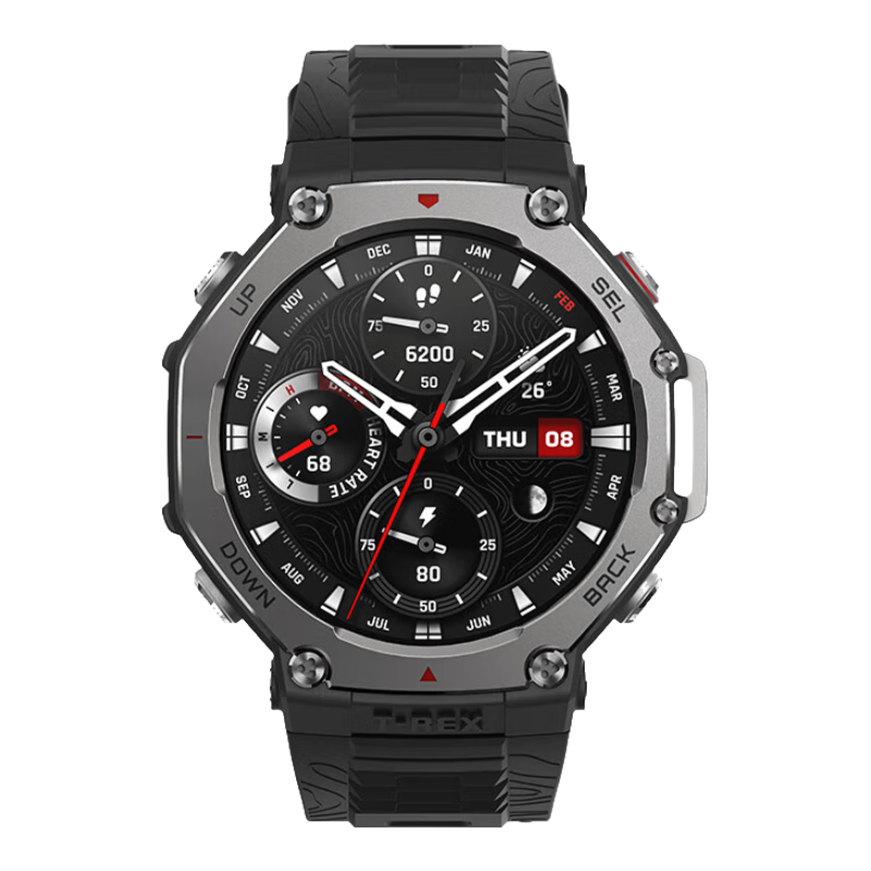 Amazfit/躍我 T-Rex 2 智能手表 午夜黑