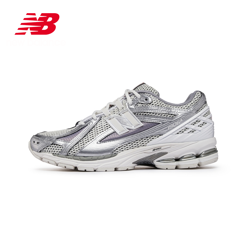 new balance 新款男女鞋1906R系列網(wǎng)面運(yùn)動(dòng)鞋老爹鞋 銀色/白色 M1906RCB