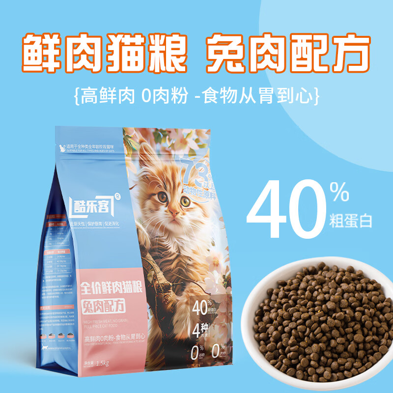 酷樂客 無谷低敏貓糧 1.5kg