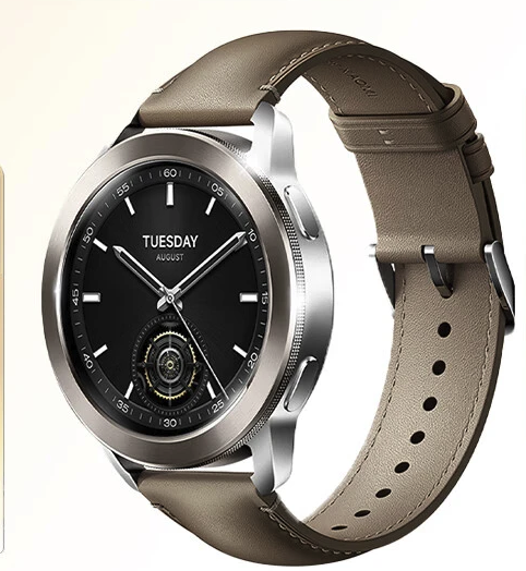 小米 Xiaomi Watch S3 eSIM版 智能手表 47mm 棕色 真皮表帶