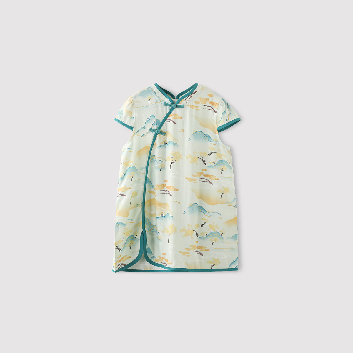 巴厘小豬【斷碼清倉】女寶寶連衣裙夏季中式公主裙兒童衣服短袖服女童裙子