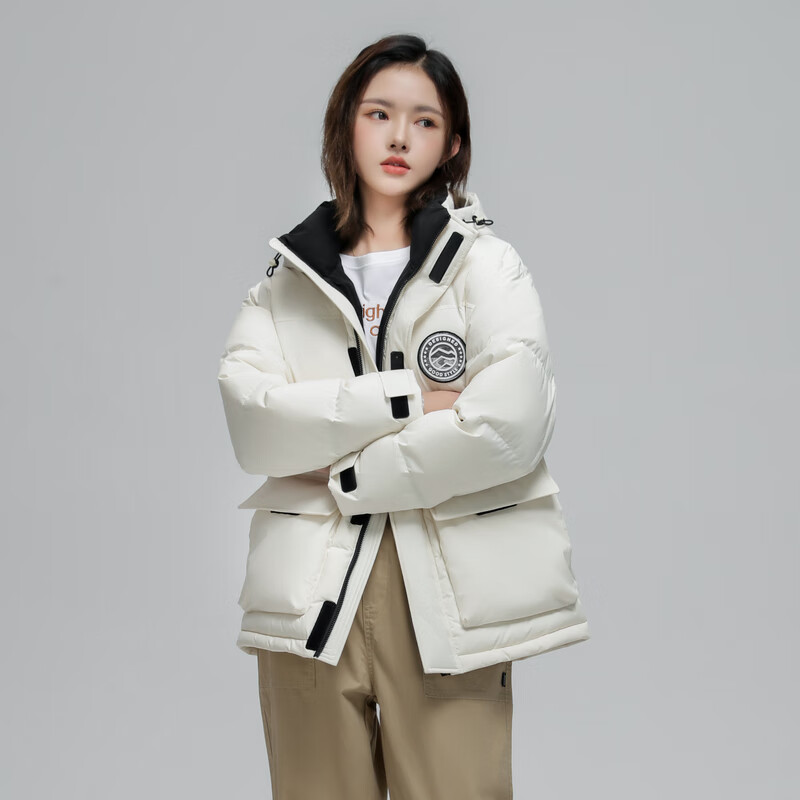 雪中飛 反季清倉?j加厚連帽羽絨服 男女同款