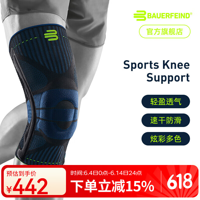 保而防 SPORTS KNEE SUPPORT 護膝 黑色 L