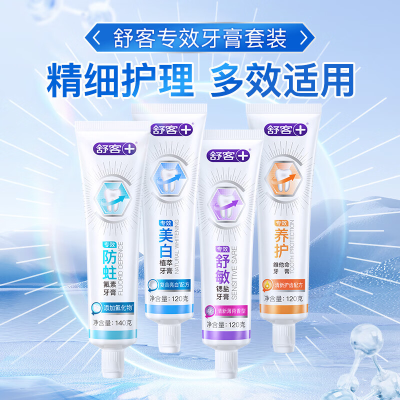 舒客 專業(yè)系列含氟防蛀牙膏 140g*1支（任選4件）
