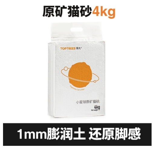 Toptrees 領先 小星球原礦貓砂 4kg*4包