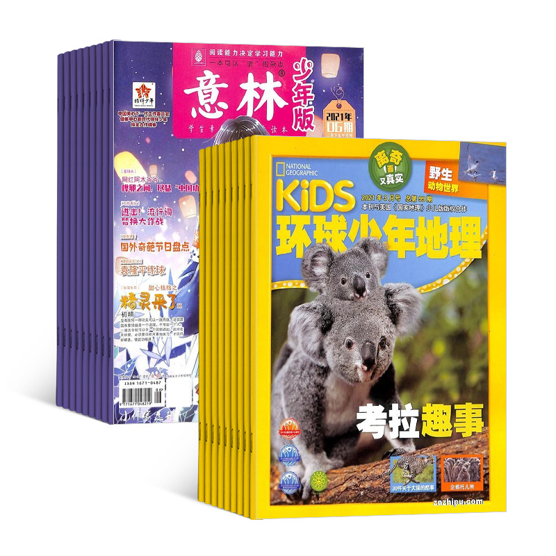 環球少年地理+意林少年版雜志組合 2024年十月起訂 組合共36期 課外讀物 青少年閱讀