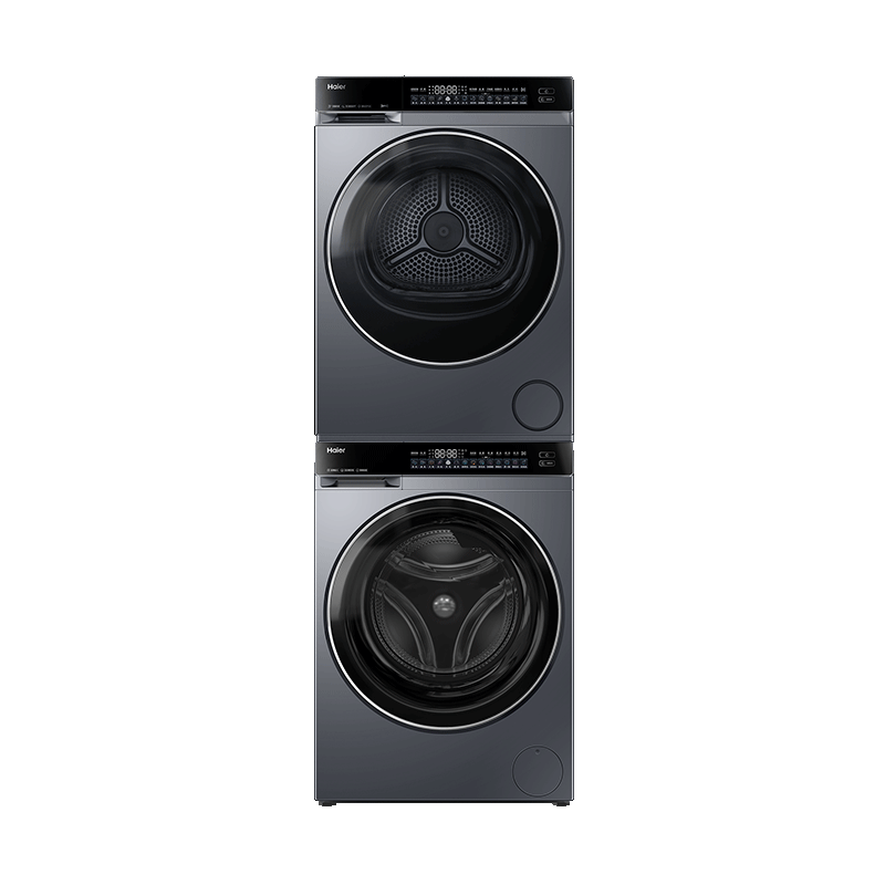 再降價、PLUS：Haier 海爾 洗烘套裝 12KG滾筒洗衣機+熱泵烘干機 XQG120-SE63DHU1+GA100-STF582HU1