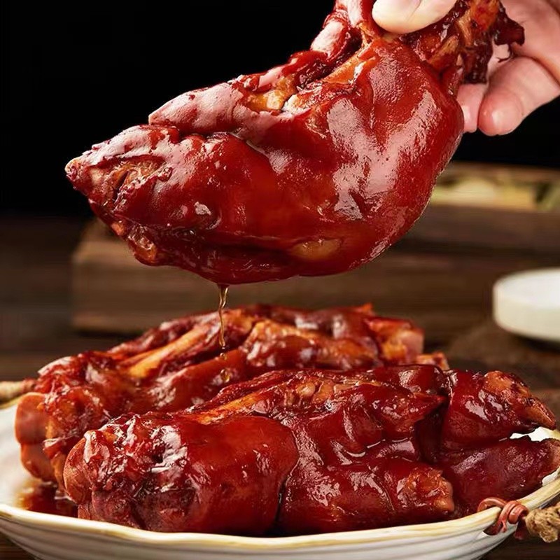 鹵味熟食醬豬蹄豬爪 豬腳豬手真空包裝零食下酒菜 熟食豬蹄 1斤