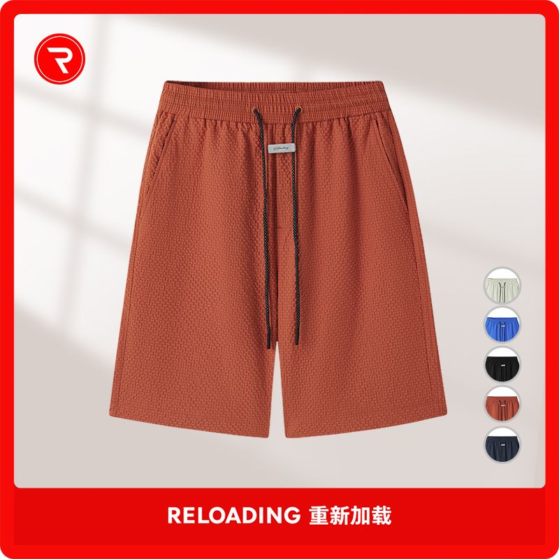 百億補貼：重新加載 夏季新款 速干泡泡紗短褲情侶休閑時尚夏季外穿短褲